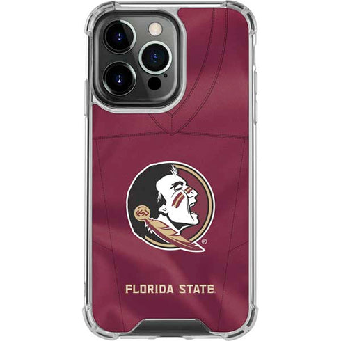 Florida State University Red Jersey iPhone 14 Pro Clear Case